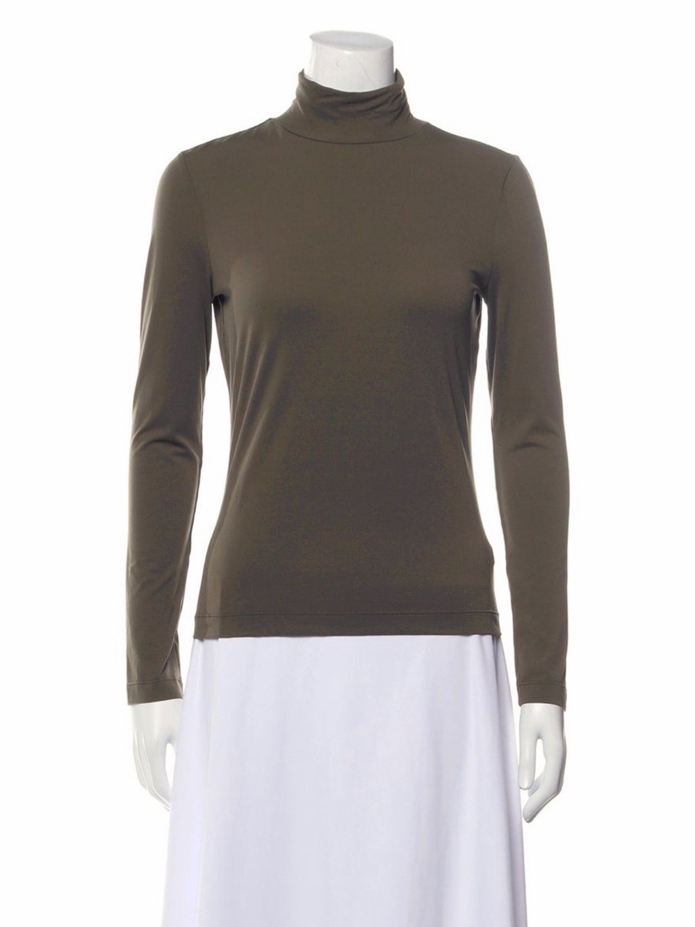 St. John | Olive Green Turtleneck